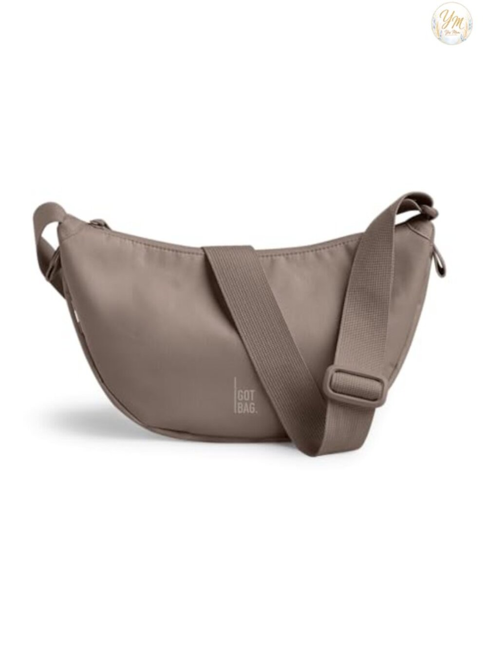 Water-Resistant Recycled PET Crossbody Bag with Adjustable Strap